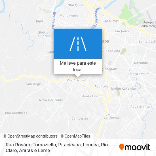 Rua Rosário Tomaziello mapa