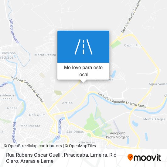 Rua Rubens Oscar Guelli mapa