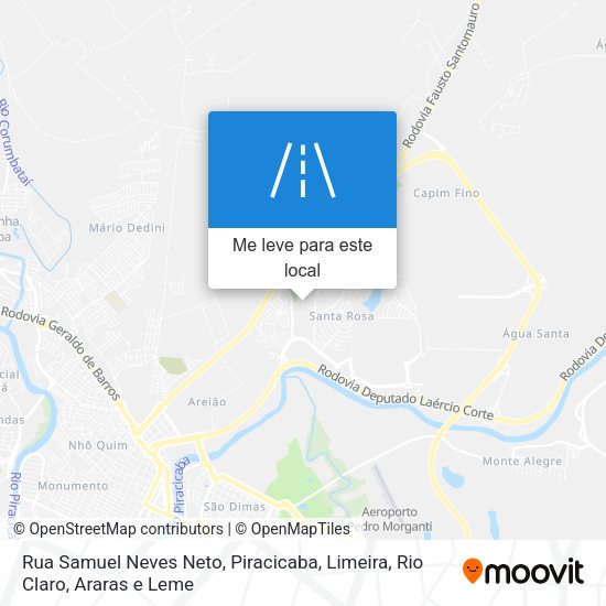 Rua Samuel Neves Neto mapa