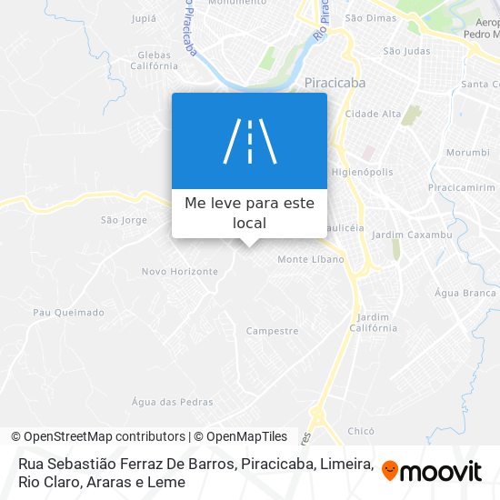 Rua Sebastião Ferraz De Barros mapa