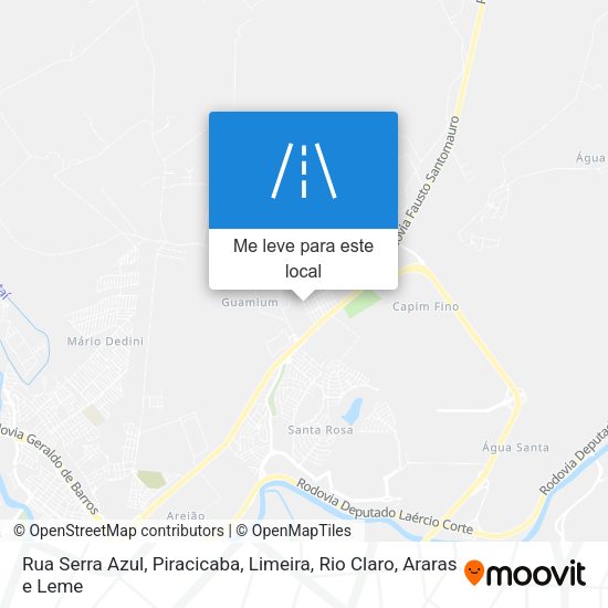 Rua Serra Azul mapa
