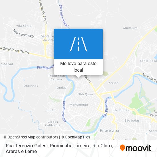 Rua Terenzio Galesi mapa