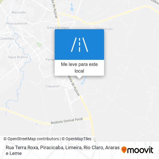 Rua Terra Roxa mapa