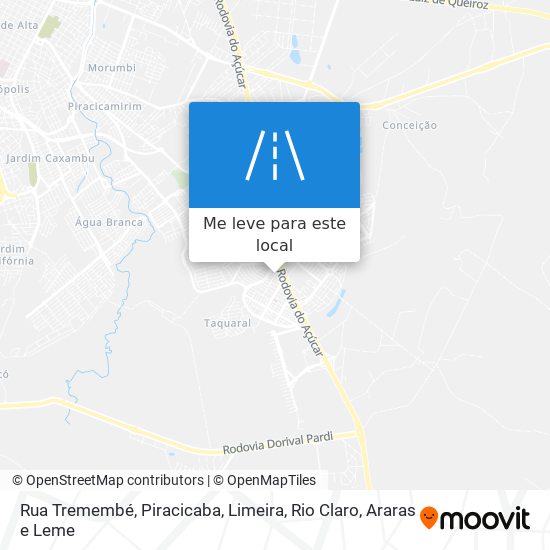 Rua Tremembé mapa