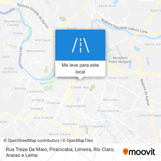 Rua Treze De Maio mapa