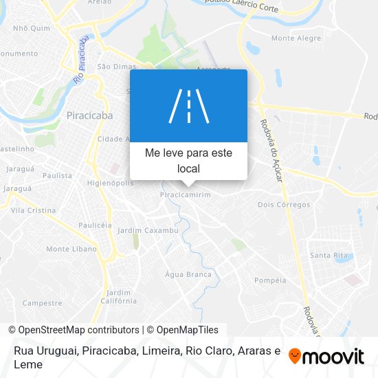 Rua Uruguai mapa