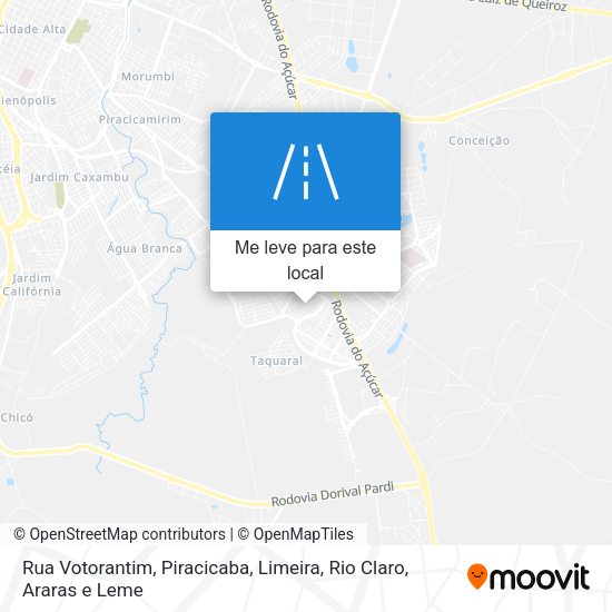 Rua Votorantim mapa