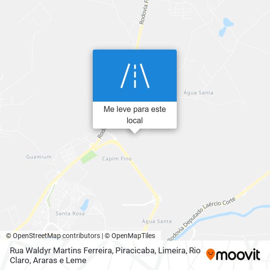 Rua Waldyr Martins Ferreira mapa