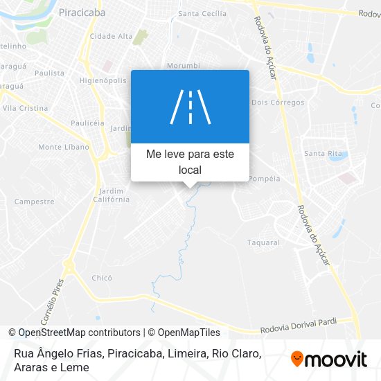 Rua Ângelo Frias mapa
