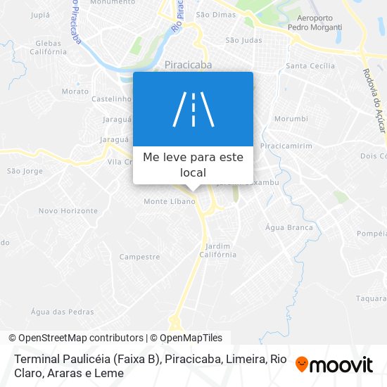 Terminal Paulicéia (Faixa B) mapa