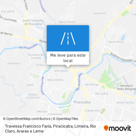 Travessa Francisco Faria mapa