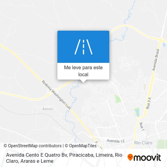 Avenida Cento E Quatro Bv mapa