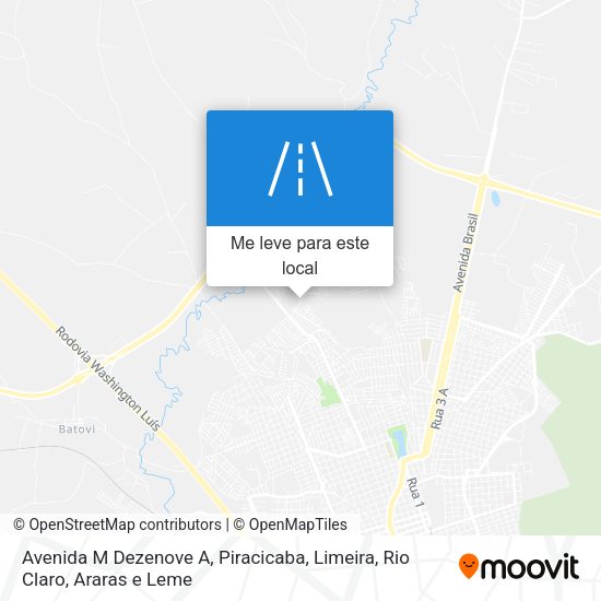 Avenida M Dezenove A mapa