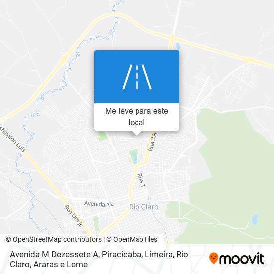 Avenida M Dezessete A mapa