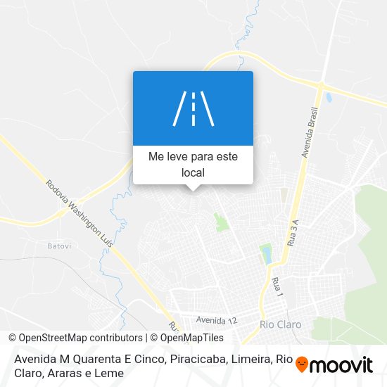 Avenida M Quarenta E Cinco mapa