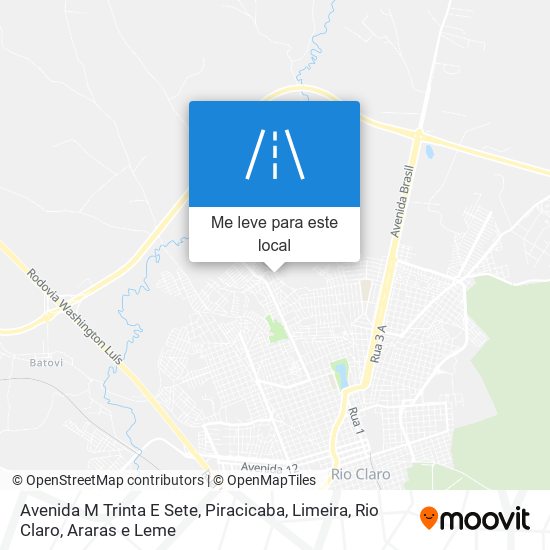 Avenida M Trinta E Sete mapa