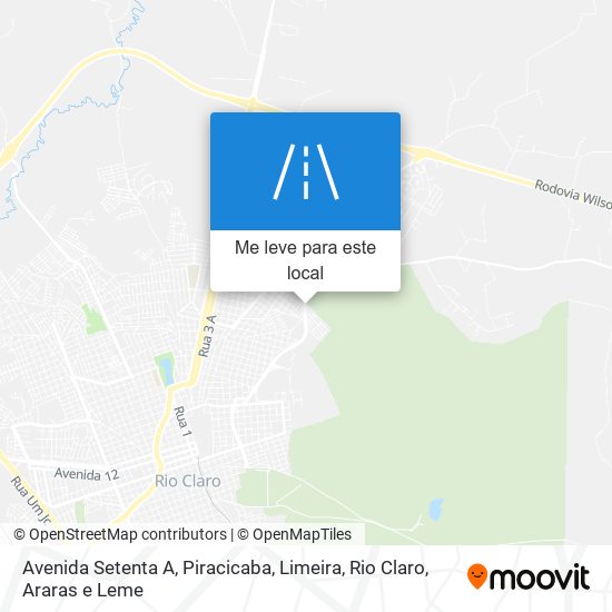 Avenida Setenta A mapa