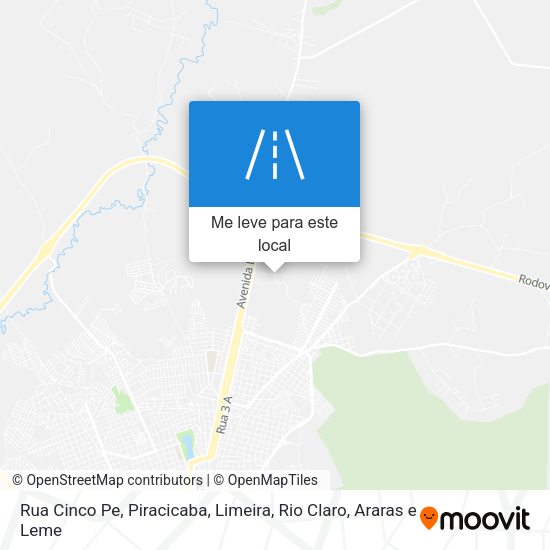 Rua Cinco Pe mapa