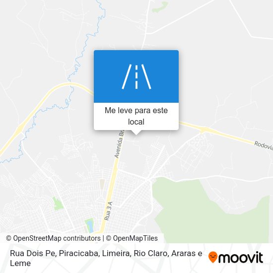 Rua Dois Pe mapa