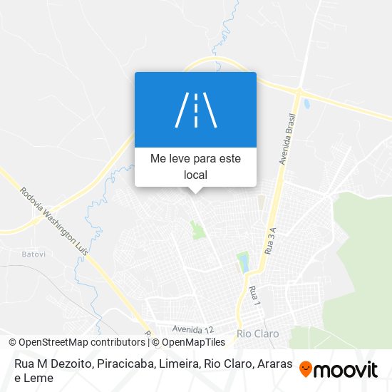 Rua M Dezoito mapa