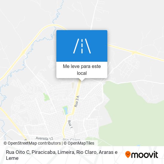 Rua Oito C mapa