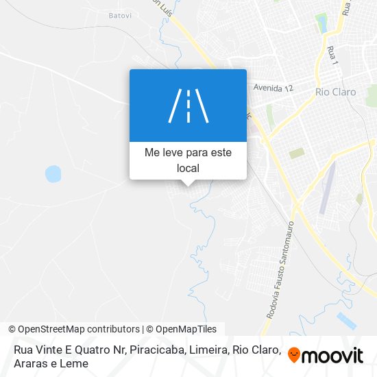 Rua Vinte E Quatro Nr mapa