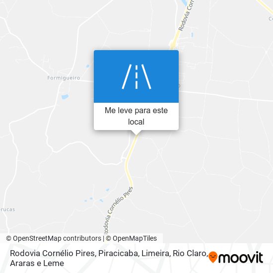 Rodovia Cornélio Pires mapa