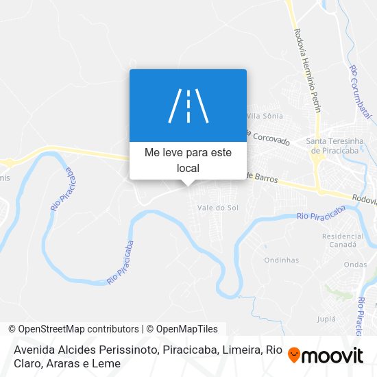 Avenida Alcides Perissinoto mapa