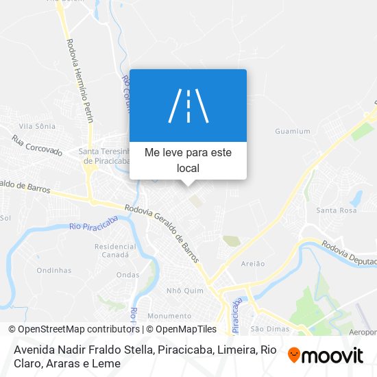 Avenida Nadir Fraldo Stella mapa