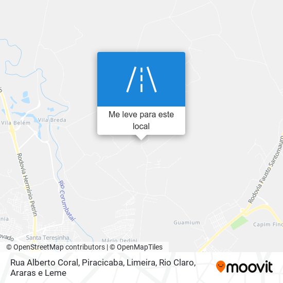 Rua Alberto Coral mapa