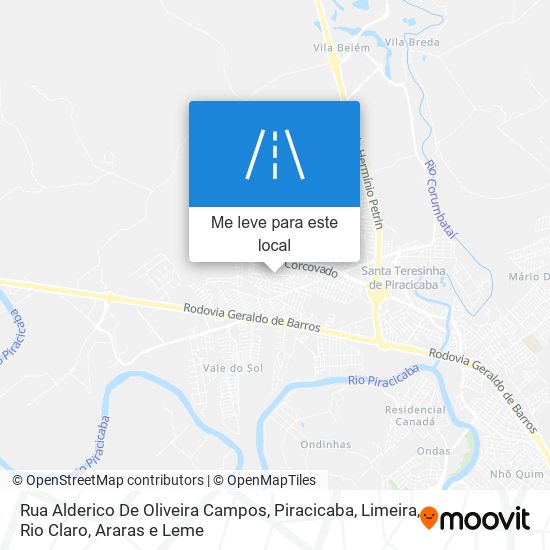 Rua Alderico De Oliveira Campos mapa