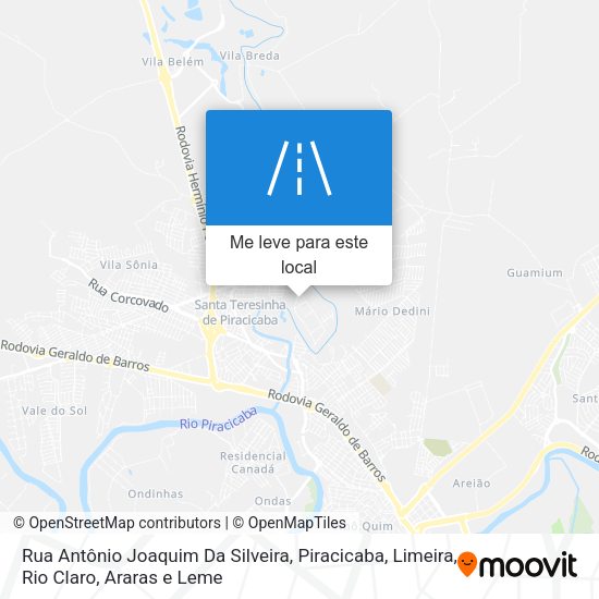 Rua Antônio Joaquim Da Silveira mapa