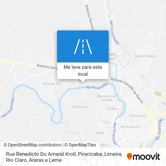 Rua Benedicto Do Amaral Kroll mapa