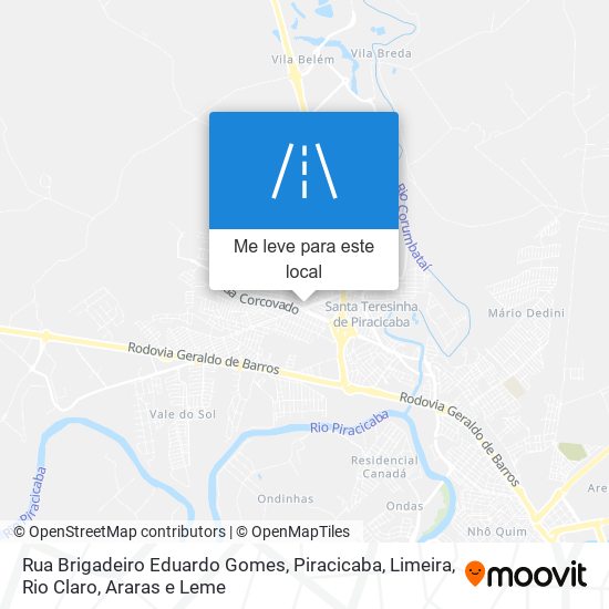 Rua Brigadeiro Eduardo Gomes mapa