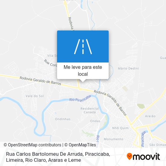 Rua Carlos Bartolomeu De Arruda mapa