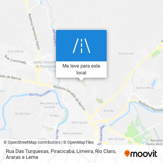 Rua Das Turquesas mapa