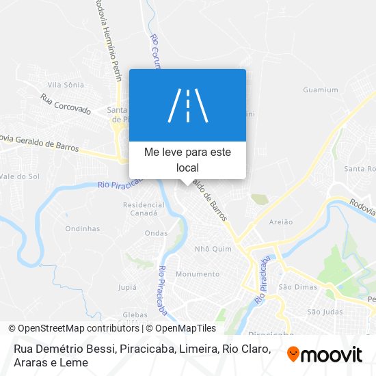 Rua Demétrio Bessi mapa