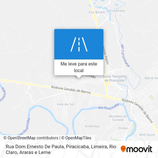 Rua Dom Ernesto De Paula mapa