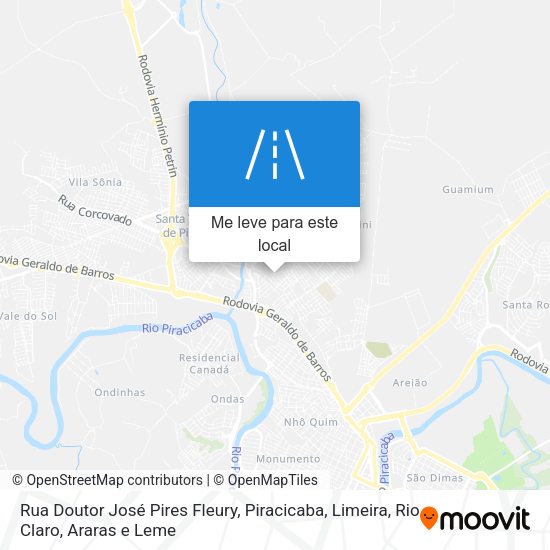 Rua Doutor José Pires Fleury mapa