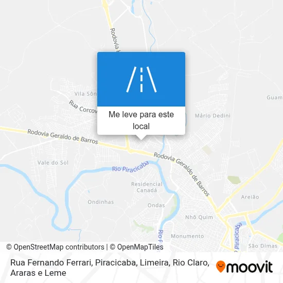 Rua Fernando Ferrari mapa