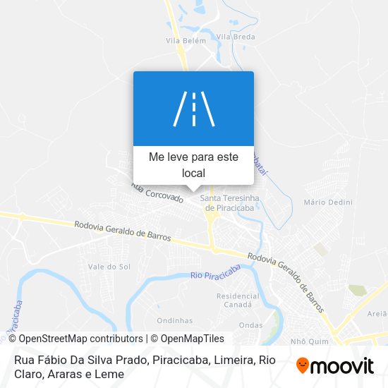 Rua Fábio Da Silva Prado mapa