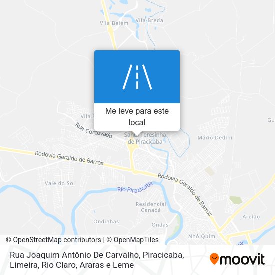 Rua Joaquim Antônio De Carvalho mapa
