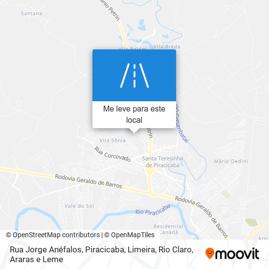 Rua Jorge Anéfalos mapa