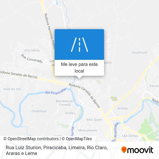 Rua Luiz Sturion mapa