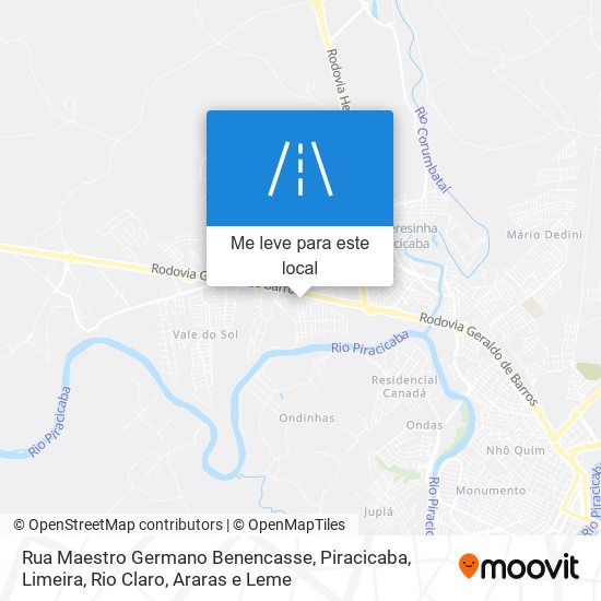 Rua Maestro Germano Benencasse mapa