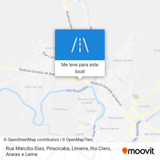 Rua Marcílio Dias mapa