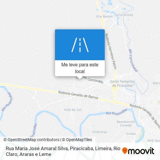 Rua Maria José Amaral Silva mapa