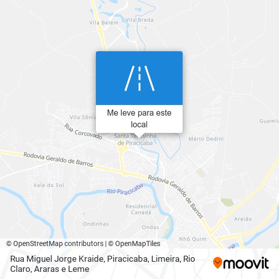 Rua Miguel Jorge Kraide mapa