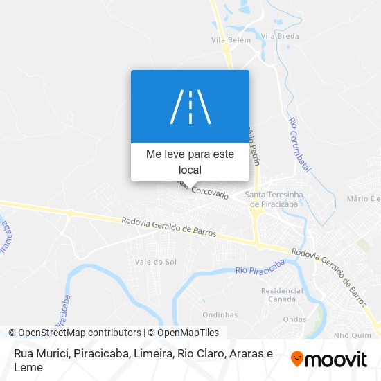 Rua Murici mapa