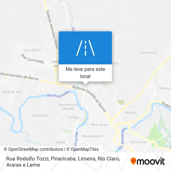 Rua Rodolfo Tozzi mapa